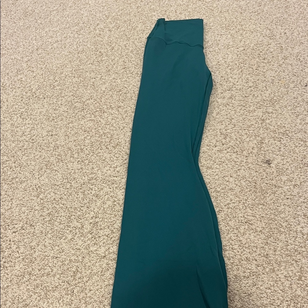 Green Aerie Crossover Flare Leggings